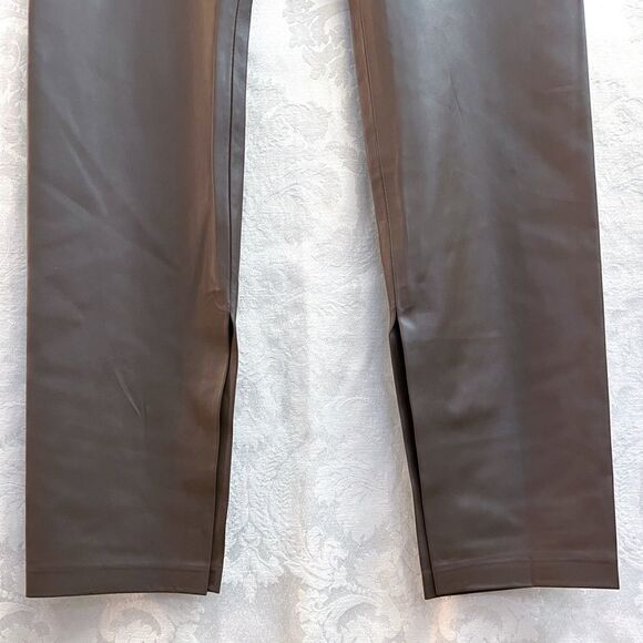 Blank NYC Women’s NWT Love Much Soft Vegan Leather Leggings In Brown Size 26 New - Picture 3 of 7